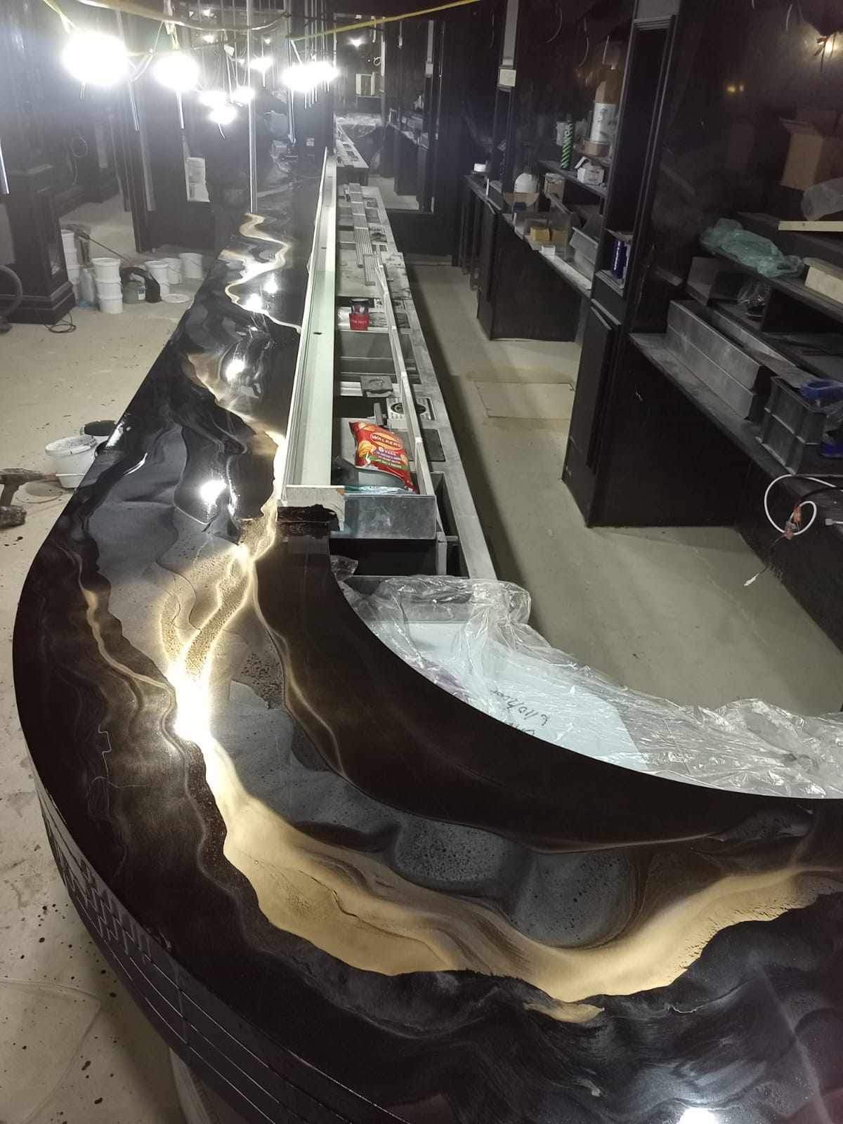 Metallic Resin Bar Top — Epoxy Guys