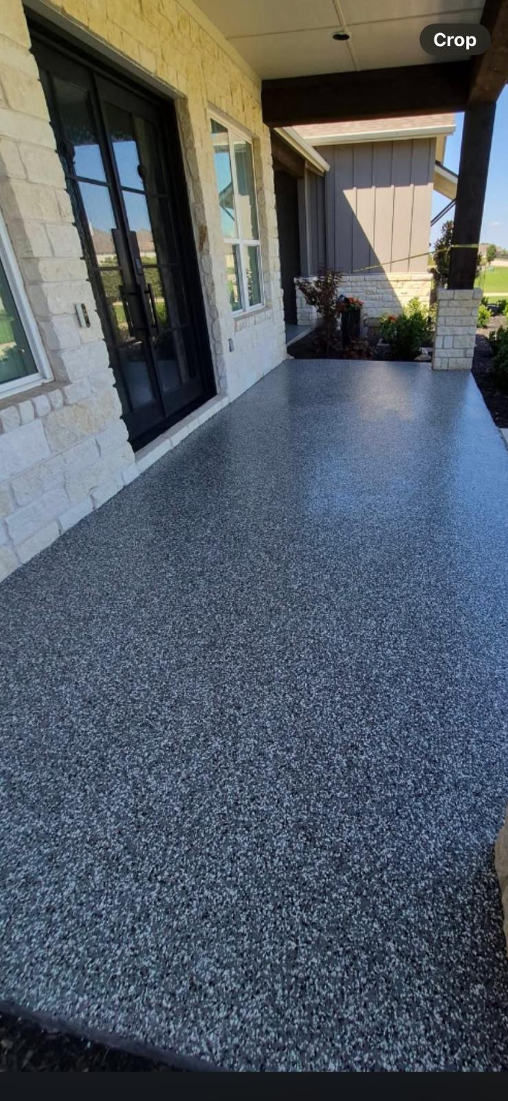 Flake Resin Patio — Epoxy Guys