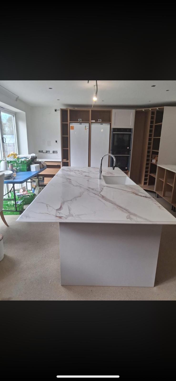 Marble Kitchen Island — Epoxy Guys